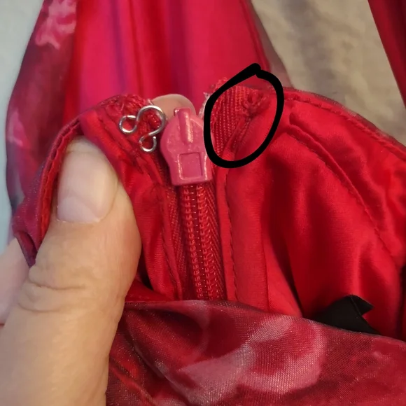 Lulu's Romance That Wows Magenta Floral Print Organza Maxi Dress - Picture 14 of 14